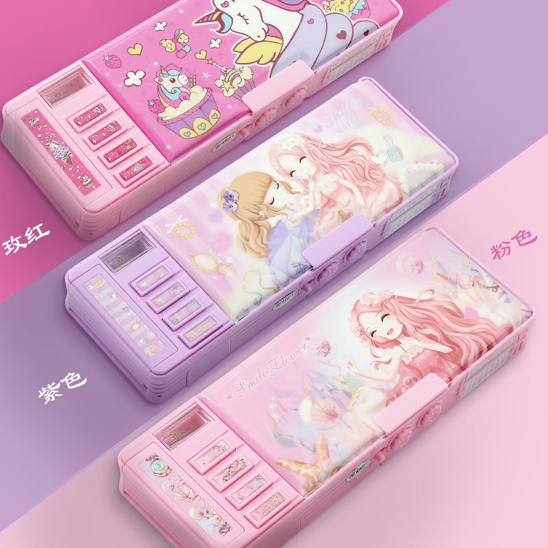 大容量网红多功能耐脏新款文具盒