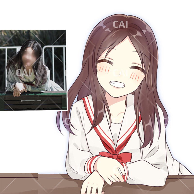 头像漫画设计定制动漫人物真人照片转手绘卡通人设q版日系二次元