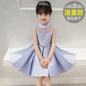 童装女童连衣裙公主裙夏装2017新款韩版夏季礼服中大儿童女孩裙子女童连衣裙