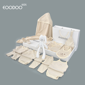EOODOO2017宝宝新生儿婴幼儿衣服套装纯棉礼盒初生婴儿送礼用品夏母婴用品