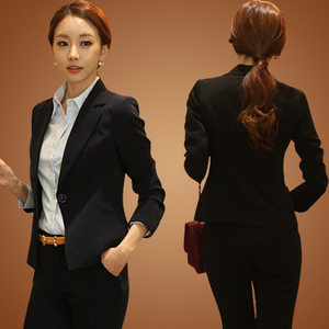 春秋款修身小西服长袖外套包邮清仓韩版潮大码女式职业正装工作职业装女外套