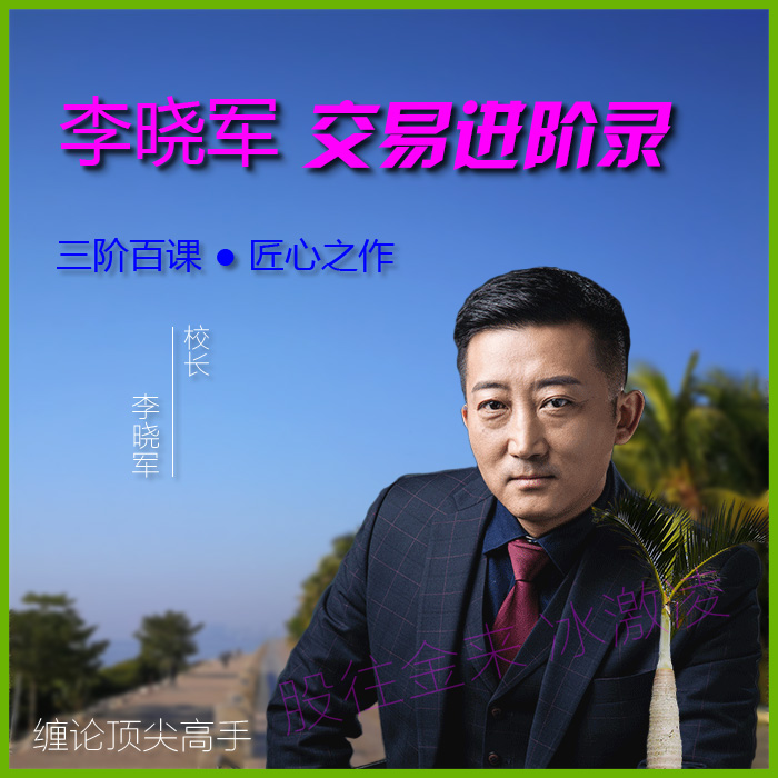 李晓军缠论交易进阶录三阶完整 期货课程视频 缠中说禅