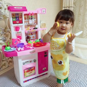 北美儿童过家家厨房玩具套装女孩做饭5-6岁仿真厨具宝宝煮饭1-3-4儿童玩具