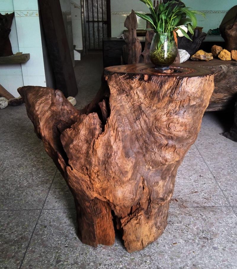 阴沉木根雕天然金丝楠木大花架 树根原木室内摆件饰品独特工艺品