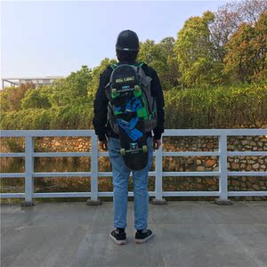 进口正品 DC滑板包旅行包双