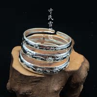 大理雪花银-云南大理丽江雪花银S999纯银手镯