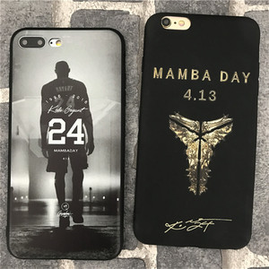 科比苹果iphone6plus手机壳 篮球男款6s软壳NBA 7plus保护套 外壳苹果手机壳