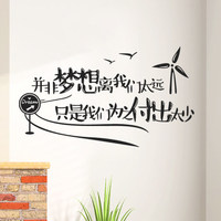 性墙贴纸画城市街景-奶茶店墙壁装饰贴贴画性