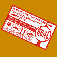 英文版易碎小心轻放外贸国际快递物流警示封箱