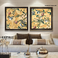 海纯手绘欧式有框画客-框挂画面包房面馆壁画