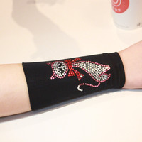 手臂猫咪-英文 网红快手王逗逗纹身贴 同款手臂