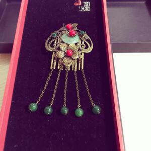 青铜古典精美中国风金属流苏书