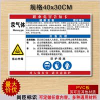 硅酮胶职业病危害告知牌有毒危害有害化工物质