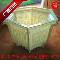 欧式罗马柱预制六角大花盆模具塑钢水泥阳台护