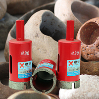 鹅卵石开孔器-石头鹅卵石花盆制作打磨雕刻工